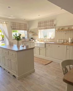 the kitchen is clean and ready for us to use in its new owner's home