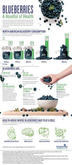 Health Benefits Of Blueberries (Infographic) Smoothies Vegan, Makanan Diet, Health Info, Healthy Tips, Superfoods, Blueberries, Health And Nutrition, Get Healthy