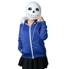 Description   Size Chart       Note: Pls check item size chart and delivery date before ordering.   
 
Includes:    ・Jacket, mask(A: soft PVC version B: hard latex version)    Materials:    ・80% Lycra + 10% Polyester + 10% Cotton   Undertale/ Sans/ Cosplay costume/ Sans Jacket Halloween Hoodies/ Halloween Costumes/ Comic-con/ Japanese Anime/ Party/ Men/     HOW TO ORDER THE CORRECT SIZE FROM COSFUN:  1) Our costumes are made in a variety of different materials with specialized stitching and pa Winter Hooded Anime Cosplay Costume, Winter Anime Cosplay Costume With Hood, Blue Hooded Halloween Hoodie, Anime Style Hooded Cosplay Costume For Halloween, Hooded Anime Cosplay Costume For Halloween, Blue Halloween Hoodie, Halloween Cosplay Hoodie, Blue Winter Cosplay Hoodie, Blue Hoodie For Winter Cosplay