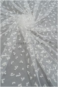 ❀❀ CHARACTERISTICS ❀❀ Color: off-white Yarn: Rayon Base: soft nylon tulle Sequins: No Beads: No Width of embroidery/ width of full tulle fabric:  135cm - 155cm // 53.1" - 61" Listed per- 1 yards (yds) / 91,44 cm (0,91 Meter) - if you order more than 1yds, you'll get the lace in one continuous full piece.   We only sell in FULL yds, not half  ❀❀ SAMPLE SWATCHES❀❀ If you want to check the color and quality, you can order a swatch here (READ DESCRIPTION OF THE LISTING  https://www.etsy.com/listing/ Elegant White Tulle Lace, Fitted White Tulle Fabric With Lace Trim, White Scalloped Lace Tulle, White Lace Trim Tulle, White Embroidered Fabric With Delicate Lace For Ceremony, White Tulle Lace With Patchwork, White Tulle Lace With Lace Patchwork, Elegant White Sheer Tulle Fabric, White Sheer Lace For Party