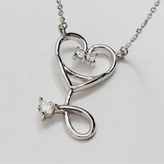 Sterling Silver Small Cz Heart Stethoscope Pendant Necklace, Nurse Stethoscope Heart Jewelry, Silver Stethoscope Necklace, Cz Heart Promise Necklace, Frontline Worker Jewelry, Silver Cz Pendant, Dr Stethoscope Necklace, Silver Doctor Necklace, Hospital Staff, Graduation Gift. 925 Stamped Stethoscopes Symbolize A Nurse's Commitment To Care For Their Patients' Health While Also Caring About The Patient As A Person Perfect Gift Idea For Any Occasion: Birthday, Anniversary, Engagement, Graduation, B Stethoscope Pendant, Doctor Necklace, Lock Charm Necklace, Stethoscope Heart, Heart Stethoscope, Stethoscope Necklaces, Nurse Stethoscope, Promise Necklace, Hospital Staff