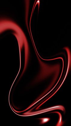 an abstract red and black background with wavy lines