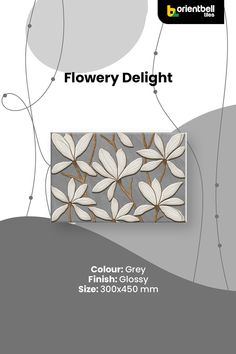 an advertisement for a flowery delight store