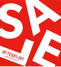 the sale is up to 60 % off