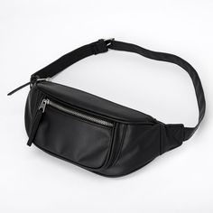 This slim, black fanny pack combines versatility and fashion! It's not bulky so it won't interfere with your outfits and it even has a small pocket on the front for extra storage. The waist strap is adjustable for a comfortable fit.Adjustable waist strapDimensions: 13.5" W x 5" H x 2.5" DClosure: ZipperMaterial: PU - Claire's Slim Fanny Pack - Black Versatile Black Belt Bag With Cell Phone Pocket, Versatile Black Shoulder Bag With Removable Belt, Versatile Black Belt Bag With Adjustable Strap, Casual Belt Bag With Removable Belt For Daily Use, Casual Belt Bag With Pockets For Streetwear, Black Belt Bag With Removable Belt For Travel, Versatile Black Belt Bag With Pockets, Black Belt Bag With Belt Loops For Everyday, Versatile Black Belt Bag With Zipper Pocket