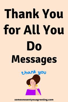 thank you for all you do messages