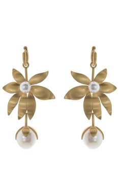 IRENE NEUWIRTH JEWELRY-Golden Blossom Convertible Earrings-YELLOW GOLD Irene Neuwirth Jewelry, Convertible Earrings, Metal Choker, Irene Neuwirth, Chunky Jewelry, Sea Pearls, Akoya Pearls, Drops Design, Travel Jewelry