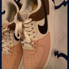 New Nike Air Forces 1 Low 07 Neapolitan Size 9.5 In Men. 11.5 In Women.Didn’t Fit Me. I’m Open To Reasonable Offers Nike Air Forces, New Nike Air Force, Nike Brown, Air Forces, New Nike Air, Air Force 1 Low, New Nike, Woman Colour, Air Force 1