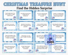 christmas treasure hunt for the hidden surprise