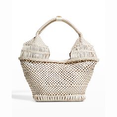 Rafe "Margarita" woven leather tote Top handles Open top with push-lock closure Interior, zip pocket Lining: Canvas Spot clean 9.5"H x 20"W x 5.5"D Imported