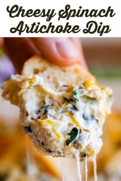 Indulge in this creamy, extra-cheesy spinach artichoke dip that's perfect for any occasion. Serve it hot or cold with your favorite dippers for a crowd-pleasing appetizer.