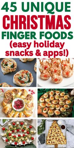 25 unique christmas finger foods easy holiday snacks and appetizers