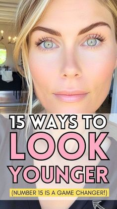 Younger Face Remedies, How To Make Your Skin Look Younger, Make Up Tricks To Look Younger, Makeup Looks That Make You Look Younger, Makeup Ideas To Look Younger, Youthful Makeup Tips, Makeup Looks To Look Younger, How To Look Youthful, How To Get Younger Looking Skin