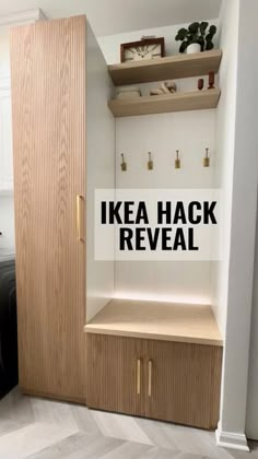 the ikea hack reveal is open and ready to be used