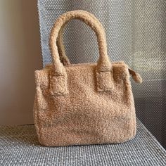 Nwt J. Crew Factory Structured Sherpa Tote Bag, Desert Brown Polyester. Interior Pocket. 9"H X 10 1/2"W; 5 3/4" Handle Drop. Everyday Winter Satchel With Double Handle, Everyday Winter Double Handle Satchel, Rectangular Winter Satchel For Everyday Use, Winter Rectangular Satchel For Everyday, Rectangular Satchel For Everyday Winter Use, Everyday Rectangular Satchel For Winter, Winter Double Handle Everyday Satchel, Everyday Winter Rectangular Satchel, Everyday Rectangular Winter Satchel