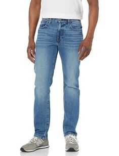 PRICES MAY VARY. Mid rise with a straight fit and straight leg Medium vintage wash denim 5-pocket styling with button-and-zip fly Rise: 11 inches; Leg opening: 15 3/4 inches (size 32) Rise: 11 inches; Leg opening: 15 3/4 inches (size 32) Medium Wash Rigid Denim Jeans With Zip Fly, Washed Blue Straight Leg Jeans With Zip Fly, Relaxed Fit Medium Wash Jeans With Zip Fly, Relaxed Fit Straight Jeans With Zip Fly, Medium Wash Straight Leg Jeans With Zip Fly, Straight Leg Medium Wash Jeans With Zip Fly, Classic Medium Wash Jeans With Zip Fly, Classic Medium Wash Jeans, Jean Fits