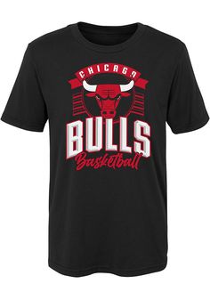 Kids, show your support for your favorite team in this Chicago Bulls Boys Black Short Sleeve Tee! This T-Shirt features a clear gel screen print team graphic, so everyone will know you cheer for the Chicago! This is the perfect Chicago Bulls Boys T-Shirt for wearing from every day to game day. Go Bulls! Clear gel screen print team graphic, Ribbed collar, Crew neck, Short sleeve, Straight hem, Perfect for any young sports fan!, 100% COTTON, 8 Sports Merch, Sports Illustrations Design, Chicago Bulls Snapback Hat, Basketball T Shirt Designs, Fire Shirt, Illustrations Design, Tshirt Printing Design, Clear Gel, Nfl T Shirts