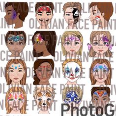 This is a digital print Face Paint Design Menu Board for most popular design.  16 design is included in this package.  Face painters can print and display in their gig. The images are 210mm x 297mm, 300 dpi, good for printing in A4 size. In the download, you can find the following files: 1. 2 PDF including all the design, 16 in total 2. A zip file containing the design in jpg format, one design each Please aware that this is a digital download and no physical product is included.  Please aware t Menu Board, Face Painting Designs, Halloween Season, Paint Designs, One Design, Body Painting, Face And Body, Face Paint, Painter