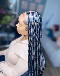 Extreme Vilonce Mod, Medium Notlessbox Braids, Big Part Knotless Box Braids, Big Knotless Braids With Curls, Big Knotless Box Braids With Curls, Cute Feed In Braids Styles, Big Knotless Braids, Big Knotless Box Braids, Med Knotless Braids