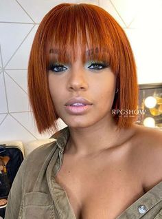 Chemo Hair, Bob Hairstyles With Bangs, Short Sassy Hair, Pretty Hair Color, Human Hair Lace Wigs, Straight Human Hair, Short Bob Hairstyles, Hair Inspiration Color, Bobs Haircuts