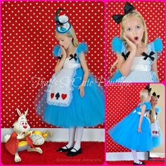 Alice in Wonderland Inspired Tutu Dress Alice Halloween, Alice Costume, Halloween Infantil, Alice In Wonderland Inspired, Alice In Wonderland Birthday, Diy Kostüm