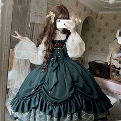 Vintage Victorian Lolita Princess Jsk Dress Women Elegant Sweet Palace Queen Party Dresses Girly Vintage Victorian Dress, Dress Kawaii, Jumper Style, Jumper Skirt, Dress Women Elegant, Suspender Dress, Vintage Victorian, Satin Slip Dress