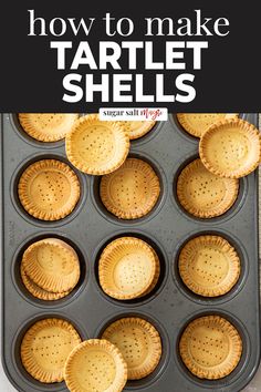 how to make tartle shells in a muffin tin