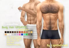 Developing Darkness Sims 4 Cc Gold Chain, Sims 4 Body Hair Cc, Sims 4 Body Hair, Male Body Shapes, Male Pregnancy, Male Chest, The Sims 4 Custom Content