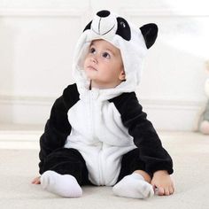 unisex Panda / 18M Animal Cartoon Onesie Halloween Costume Onesie, Baby Animal Costumes, Panda Costumes, Baby Kostüm, Onesie Costumes, Animal Onesie, Halloween Onesie, Baby Soft Skin, Animal Costumes