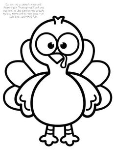 a turkey coloring page for kids