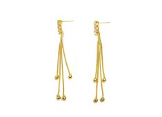 Brass Tassel Earring Stud - Brass Bead Tassel Earring Post - Square Zircon Snake Chian Post - 18K Real Gold Plated Dimensions  "3.45"" x 0.19"" x 0.18"" (87.53mm x 4.92mm x 4.65mm) Net Weight 0.14 oz. 3.9 gr" Colors :   18K Real Gold Plated Material:  Brass Cubic Zircon 316 Stainless Steel stud *Nickel , Lead and Cadmium FREE   *You will have a special discount for price and shipping cost about your large orders. *We can also produce your custom and personalized models without minimum order quan Gold Tassel Earrings With Round Beads, Elegant Gold Tassel Earrings With Round Beads, Beaded Tassel Earrings, Earring Stud, Earring Post, Beaded Tassels, Tassel Earrings, Real Gold, Jewelry Earrings Studs