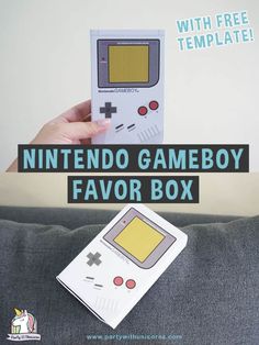 the nintendo gameboy flavor box with free template