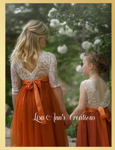 Burnt Orang flower girl dress long sleeve Princesses Outfits, Fall Flower Girl, Bridesmaid Tulle, Girls Fall Dresses, Long Flower Girl Dresses, Boho Flower Girl, Burnt Orange Dress, Tulle Flower Girl, Tulle Flowers