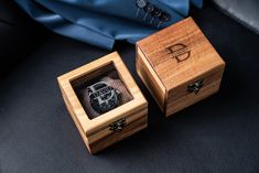 DIMENSIONS: 9 x 9 x 8.4 cm [3.5 x 3.5 x 3.3 inch] Handmade watch box for men made of natural wood. Wooden watch box keeps your wristwatch safe and looks stylish. Besides, such watch case is a great gift for any man - we can make a monogram on your watch holder and make it unique. MAIN CHARACTERISTICS: - 100% natural walnut wood - Polished up and oiled - May be customized according to your wish PERSONALIZATION: You can choose glass or wooden lid.  PLEASE, NOTE: Each our item is handmade and creat Engraved Rectangular Watch As Gift, Engraved Rectangular Watch For Gift, Engraved Rectangular Watches For Gift, Engraved Rectangular Watches As Gifts, Rectangular Engraved Watches For Gifts, Personalized Watch Box, Watch Box For Men, Personalised Wedding Ring Boxes, Wood Watch Box