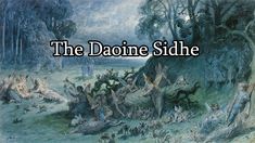 an image of a painting with the words the daoine side