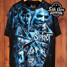 Slipknot The Devil In I - AOP all over print New Vintage Band T-Shirt (Front View) - Vintage Band Shirts Cotton Sublimation Design Shirt For Fan Merchandise, Slipknot T Shirt, Band Merch Ideas, Vintage Band Shirts, Vintage Band T Shirts, Band T Shirts, Heavy Metal Bands, Tee Shirt Designs, Slipknot