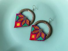 Boho Embroidery Earrings Persian Baluchi Fabric Eastern - Etsy Bohemian Square Multicolor Jewelry, Multicolor Bohemian Beaded Earrings For Celebration, Bohemian Multicolor Rectangular Earrings, Handmade Bohemian Multicolor Embroidery Jewelry, Bohemian Beaded Embroidered Earrings For Festivals, Handmade Chandbali Beaded Earrings For Festivals, Embroidered Jewelry For Festivals, Festive Bohemian Jewelry With Handwork, Bohemian Multicolor Handwork Jewelry