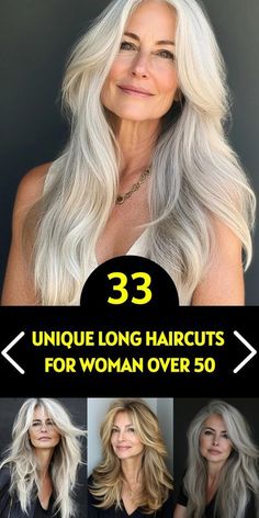 Elevate your style with long haircuts designed for women over 50! Browse 33 gorgeous options that celebrate your unique beauty. From soft layers to subtle highlights, these cuts create a youthful and vibrant appearance. Embrace your silver strands or experiment with color. Find the perfect long hairstyle that makes you feel confident and fabulous! Long Shag Haircut Fine Hair Over 50, Long Layer Hairstyles For Women Over 50, Long Layered Hairstyles For Older Women, Long Layers Over 50, Long Blonde Hair Over 50, 50 Year Old Hairstyles Long, Hairstyles For Long Hair Over 50, Long Hairstyles Over 50 Women New Looks, Long Hairstyles For Older Women Over 50