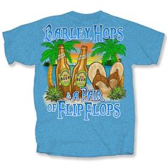 Barley & Hops Heather Sapphire Tropical T-shirt – Caribbean Rays Summer Fan Merchandise Top With Front Print, Summer Fan Merchandise Front Print Tops, Crew Neck T-shirt With Sublimation Print For Beach Season, Summer Tri-blend Graphic Tee, Summer Graphic Tee In Tri-blend, Summer Fan Merchandise T-shirt With Letter Print, Summer Graphic Tee Tri-blend, Summer Graphic Tee Tri-blend T-shirt, Tri-blend Graphic Tee For Summer