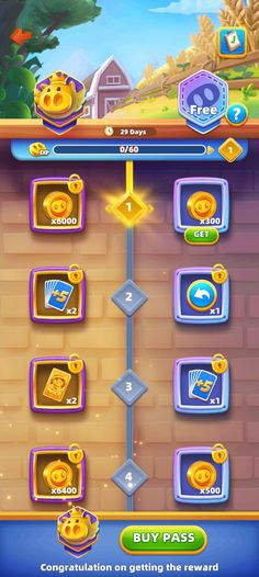 the game's interface screen shows how to use coins and other items for reward