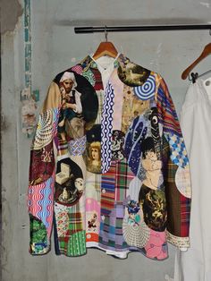 Street Art Fashion, Streetwear Jackets, Art Clothing, Patchwork Jacket, Recycled Fashion