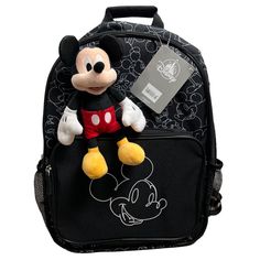 Nwt; Mickey Mouse Backpack And Plush Toy Price Negotiable Mickey Mouse Backpack, Disney Incredibles, Minnie Mouse Backpack, Day Backpacks, Kids Belt, Plush Backpack, Minnie Mouse Pink, Mouse Print, Disney Accessories