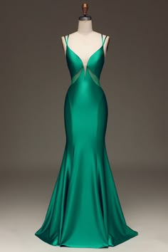 Emerald Prom Dress Long, Formal Dress Green, Satin Mermaid Prom Dress, Green Mermaid Prom Dress, Long Elegant Prom Dresses, Women Formal Dress, Black Lace Formal Dress, Black Lace Evening Dress, Mermaid Prom Dress