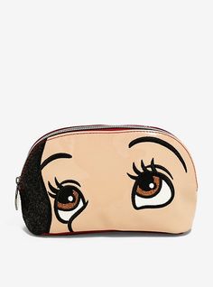 Danielle Nicole Snow White Eyes Makeup Bag, White Eye Makeup, Stitches Makeup, Up Carl And Ellie, Dream Boutique, Danielle Nicole Disney, Mini Fragrance, Geek Girl, Leather Makeup Bag, Cosmetic Bag Set