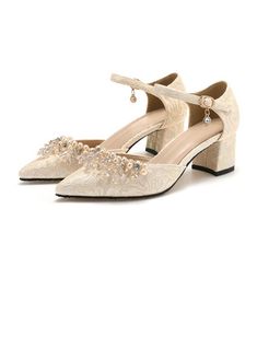 JJ's House Pearl Women's Chunky Heel Block Heel Wedding Party Evening Fall Spring Wedding Heels Bridal Shoes Elegant Lace Satin Buckle Point Toe Wedding Shoes. #JJ's House #Pearl #Women's #ChunkyHeel #BlockHeel #Wedding #Party #Evening #Fall #Spring #WeddingHeels #BridalShoes #Elegant #Lace #Satin #Buckle #PointToe #WeddingShoes Spring Wedding Heels, Bridal Shoes Pearl, Block Heels Wedding, Satin Wedding Shoes, Pearl Wedding Shoes, Pearl Shoes, Wedding Shoes Lace, Wedding Pumps, Womens Chunky Heels