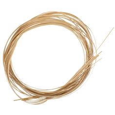 a bunch of brown wire on a white background