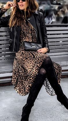 Italian Street Style Women Winter, Leopard Dress Outfit, Chique Outfit, Home Wear Women, Home Wear Women Pajamas, Home Wear Women Casual, Women Pajamas, Mode Casual, Home Wear