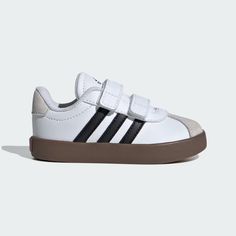 adidas VL COURT 3.0 CF I - White | Kids' Lifestyle | adidas US Adidas Kids Shoes, Kids Tennis Shoes, Adidas Vl Court, Toddler Adidas, Kids Sports Shoes, Adidas Skateboarding, Skateboarding Shoes, Future Children, Toddler Boy Fashion