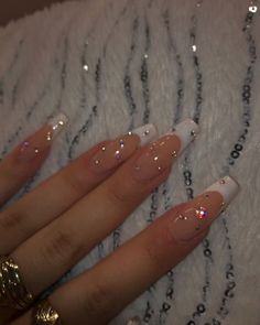 Nail Designs With Rhinestones, Ongles Bling Bling, The Best Nail Designs, Nail Art Tattoo, Nail Designs Bling, Best Nail Designs, Punk Nails, Long Nail Designs, Acrylic Press On Nails