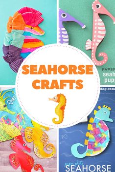 seahorse crafts for kids to make with paper plates